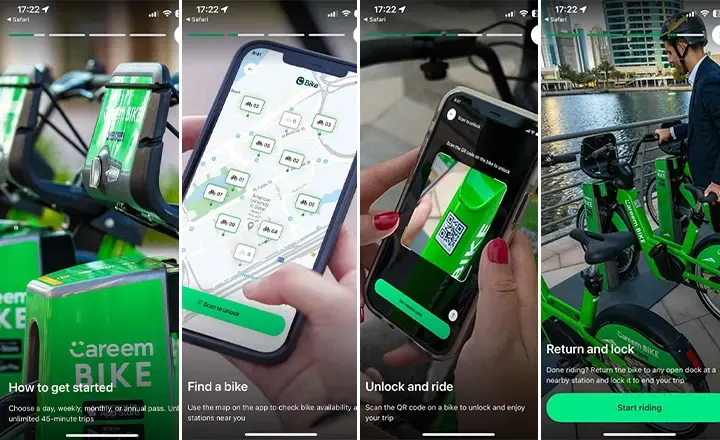 How to rent an e-scooter in Dubai with Careem