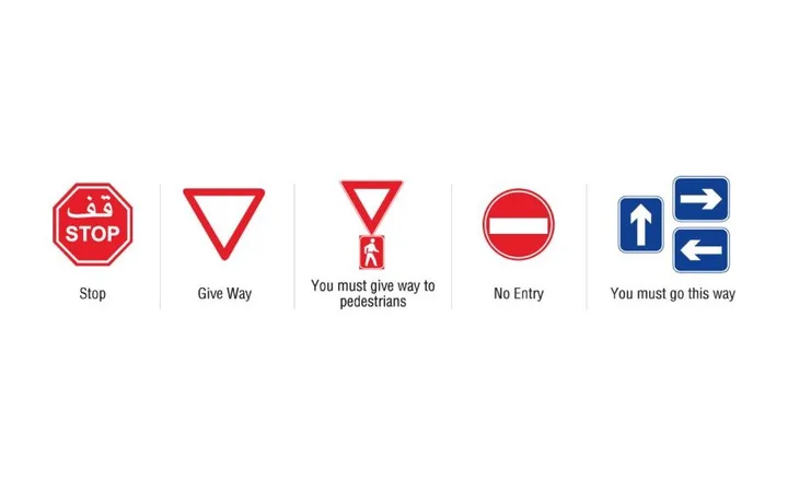 Dubai's Control Traffic Signs