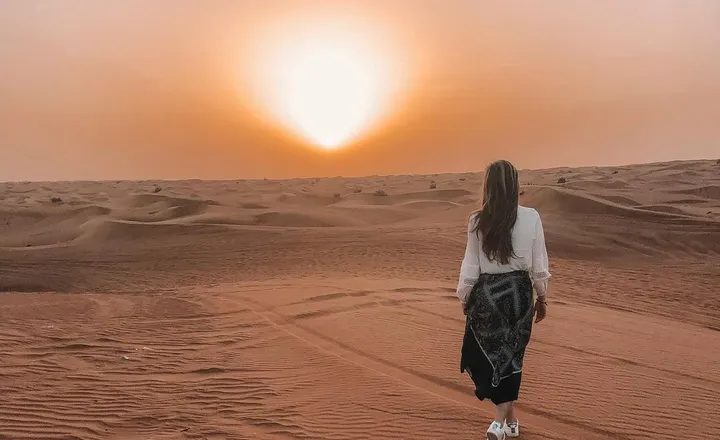 Dubai Desert in the Evening