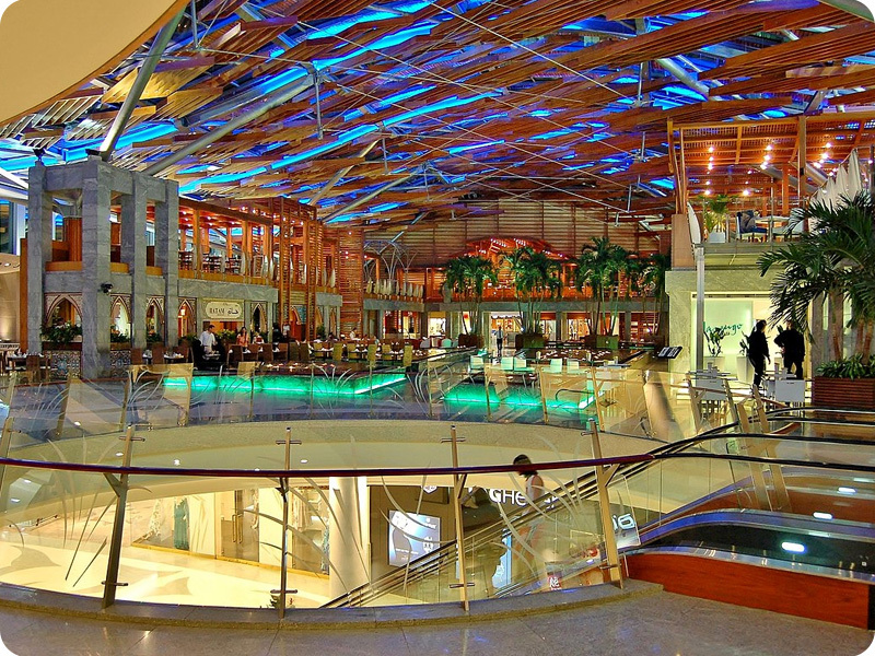 shops in the Burjuman Mall in Dubai