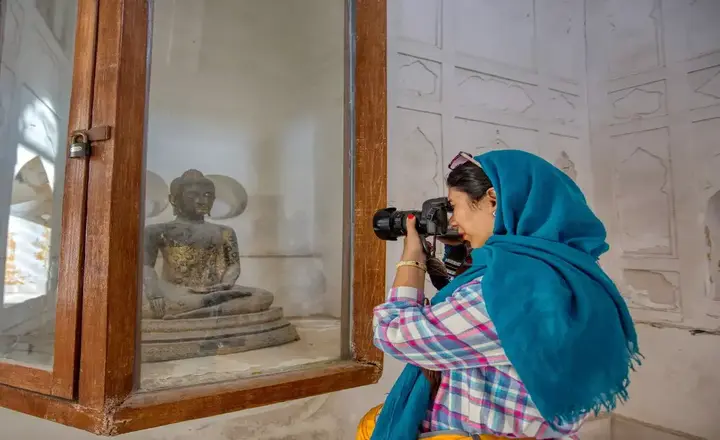 Inside of the Indian Temple in Iran