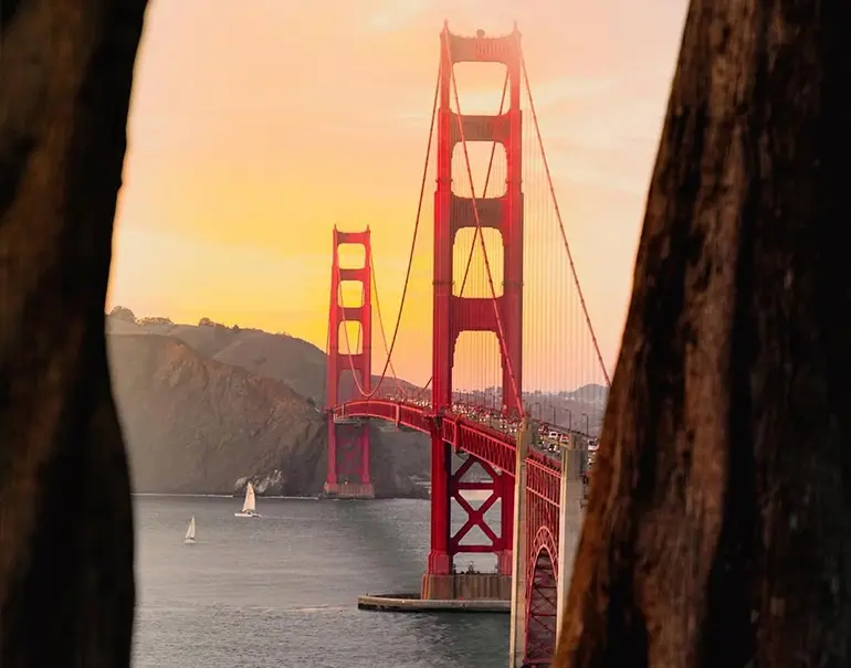 The Golden Gate Bridge in San Francisco