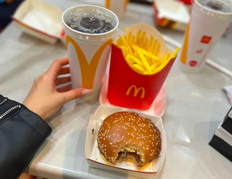 fast food at McDonald's in the US