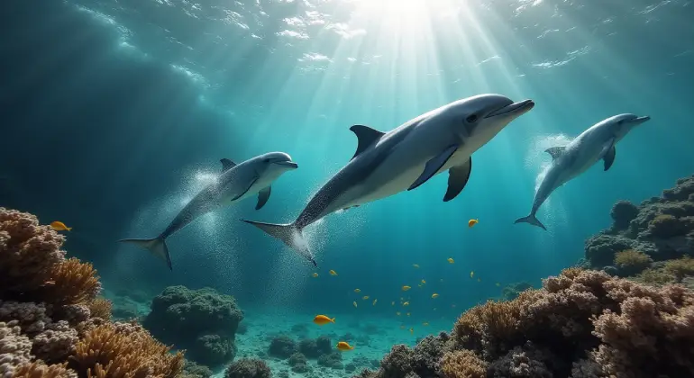 Dolphins in Oman's waters