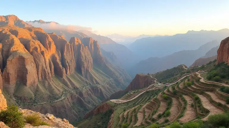 Jebel Mountains in Oman