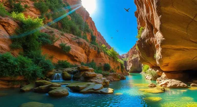 Wadi Shab in Oman