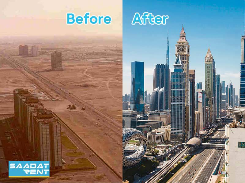Dubai before and after What did Dubai look like in the past?