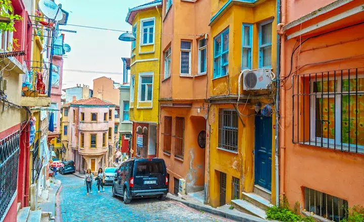 Besiktas neighborhood in istanbul