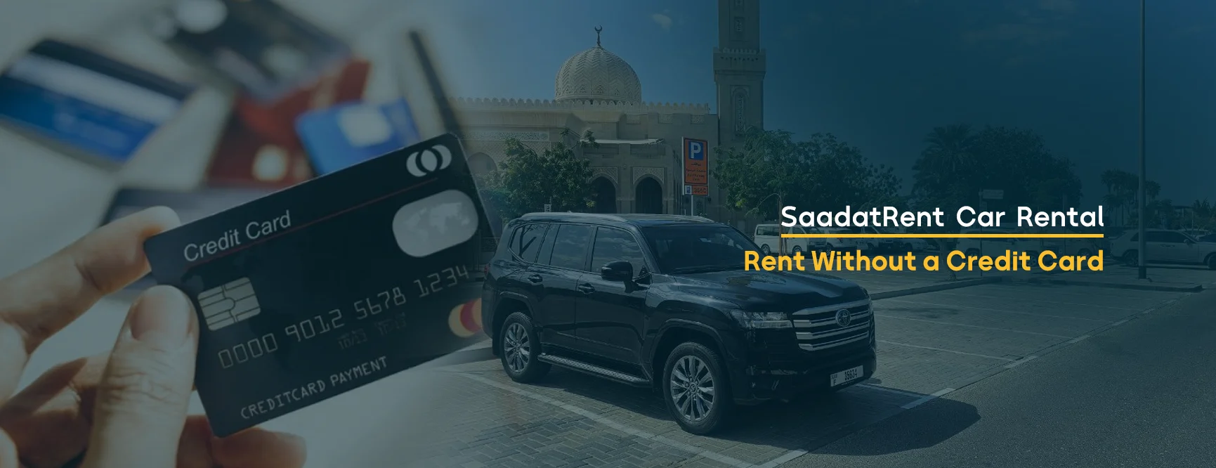 Car rental without credit card Dubai