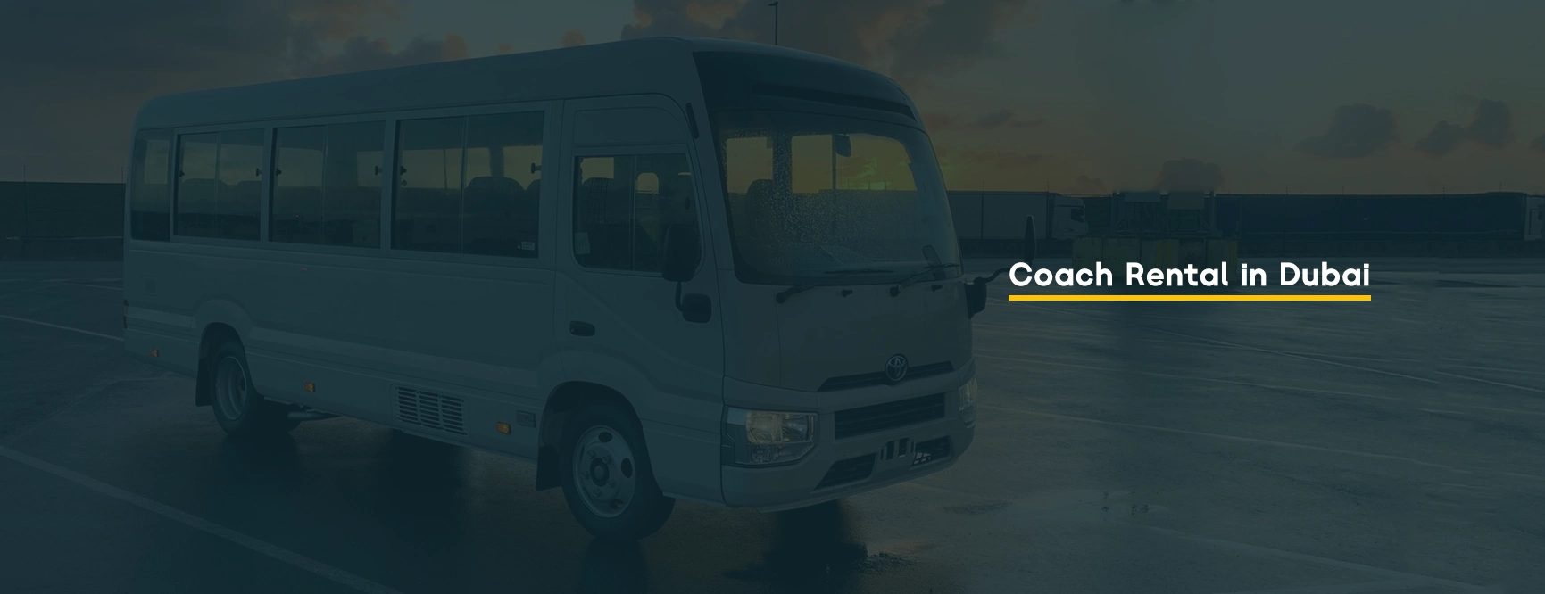 Coach for rent in Dubai, busses rental in Dubai