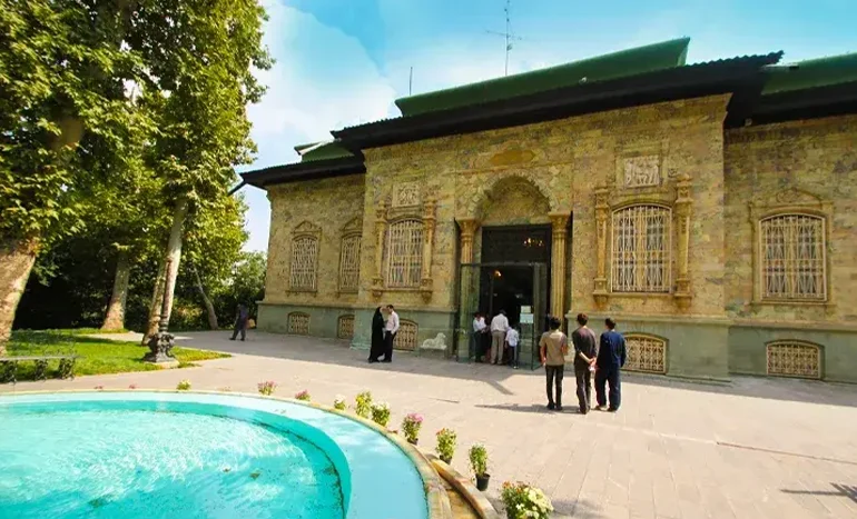 Saadabad Complex in Tehran Entrance