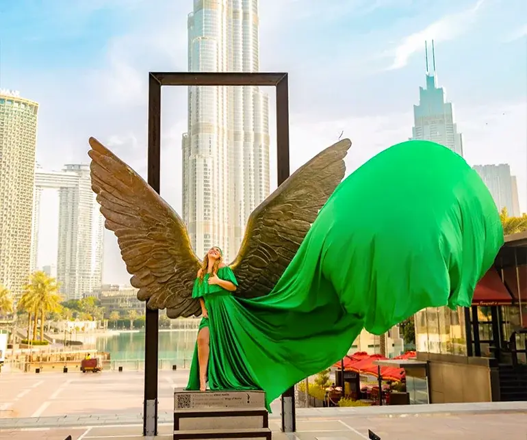 مجسمه بال‌های مکزیک در دبی