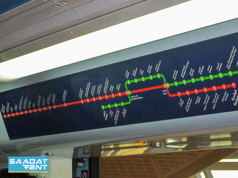 Dubai Metro Red Line Map Schedule Routes Stations Whi - vrogue.co